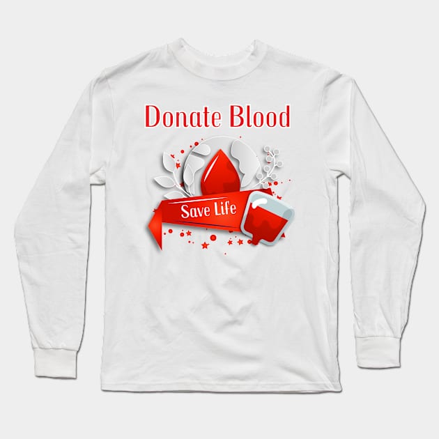 Plasma donation Long Sleeve T-Shirt by smkworld